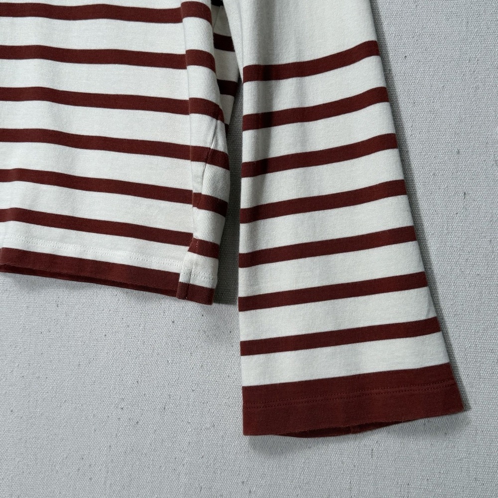 Marine Layer Suri Stripe Top Women Size Small Flare‎ Sleeve - Picture 3 of 11